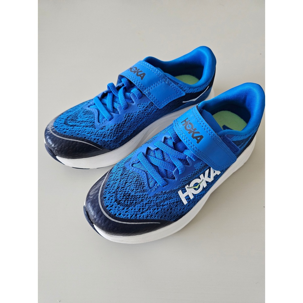 Hoka One One Rincon 4 Kids Blue Black Running Shoes 1.5M 1168875 ECC
